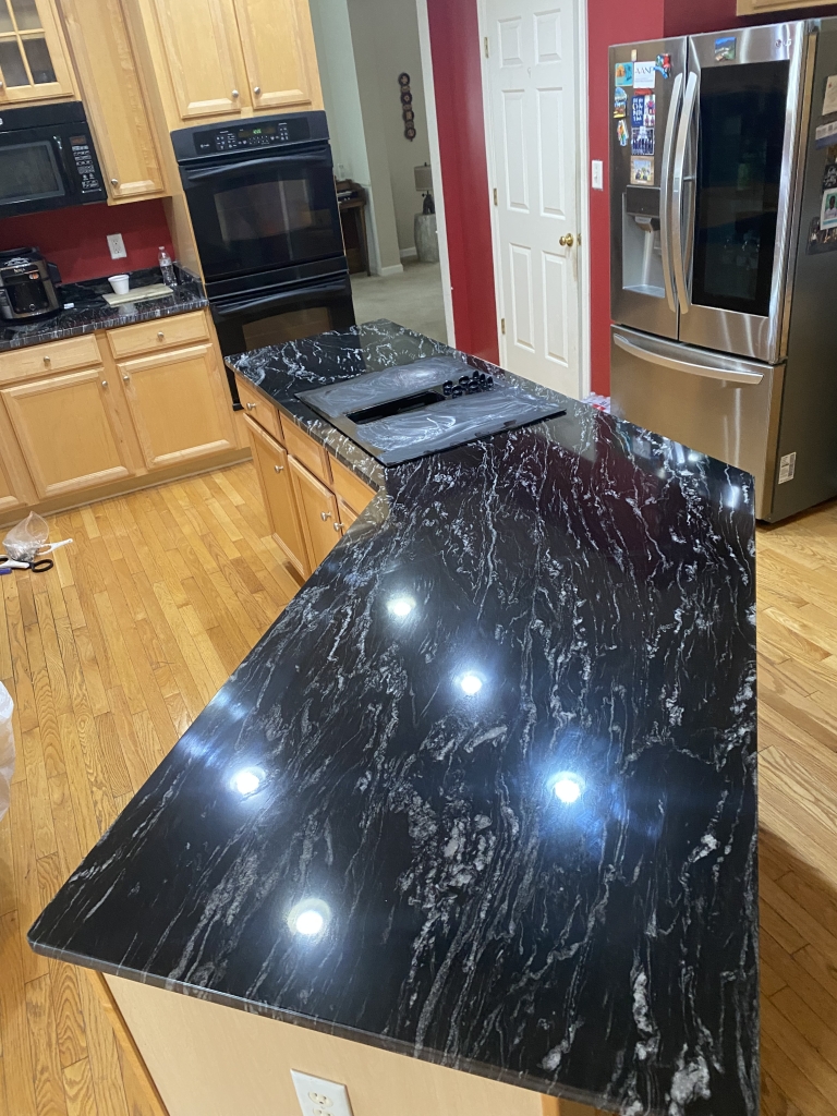 Black Storm Quartz, 92 SF countertops Black Storm Quartz, 92 SF countertops